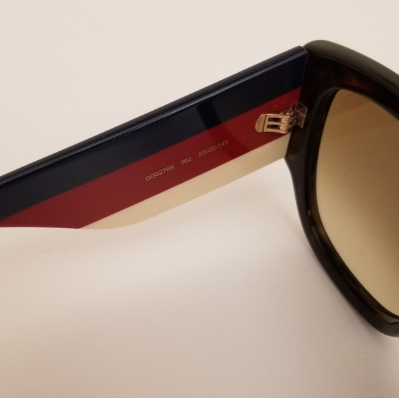 Gucci 53mm square Sunglasses Havana brown - Picture 5 of 8